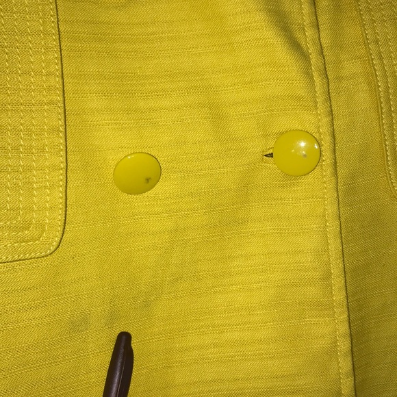 J Crew Yellow Long Coat - Picture 7 of 8